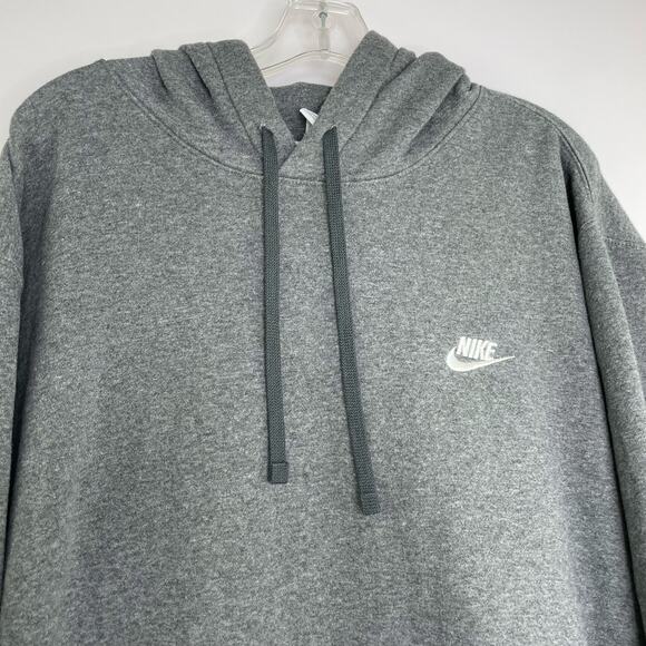 Nike Tall Gray Pullover Hoodie Sweatshirt Athleisure Activewear Men's Size XXL - Picture 2 of 14